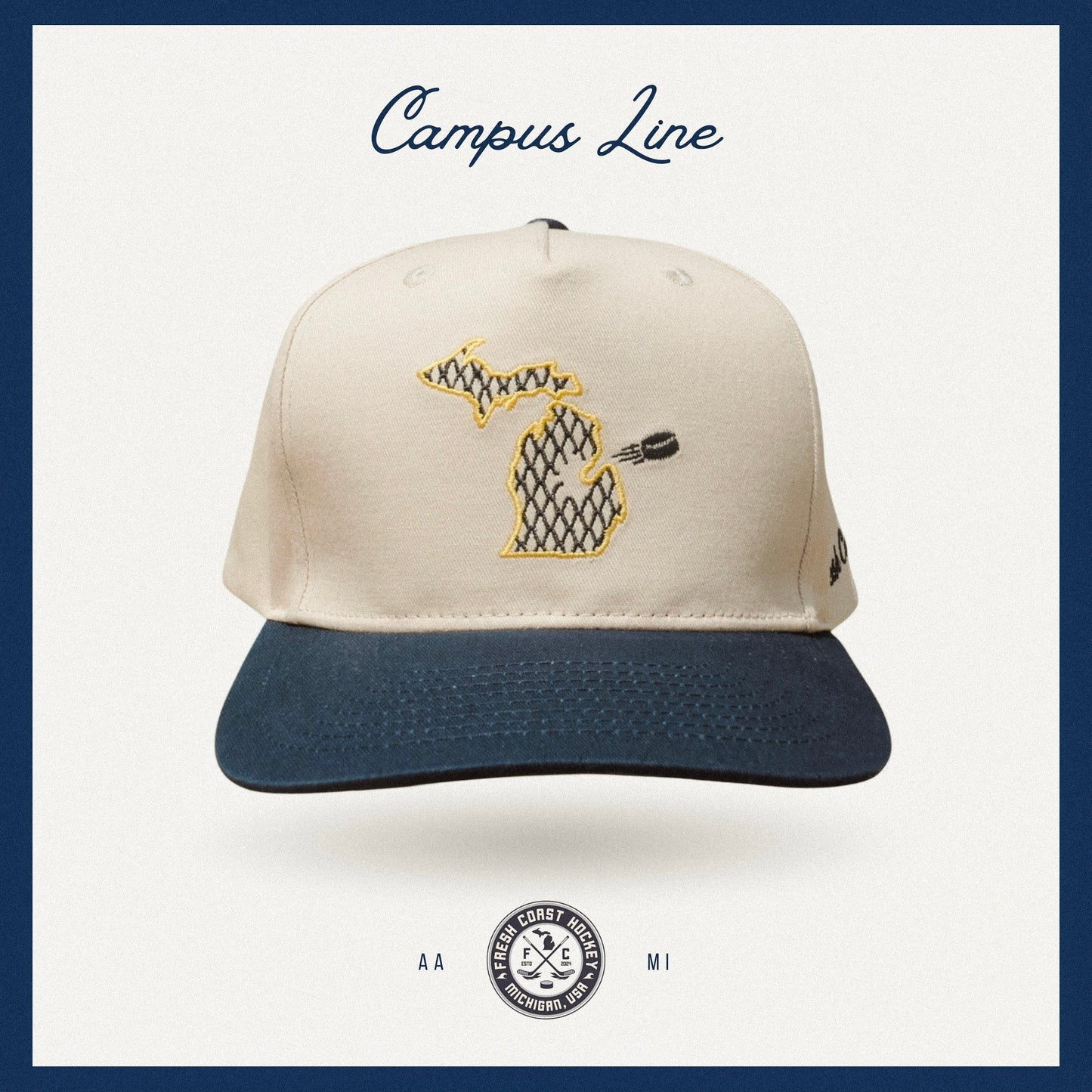 Campus Line: Maize & Blue Hockey Snapback
