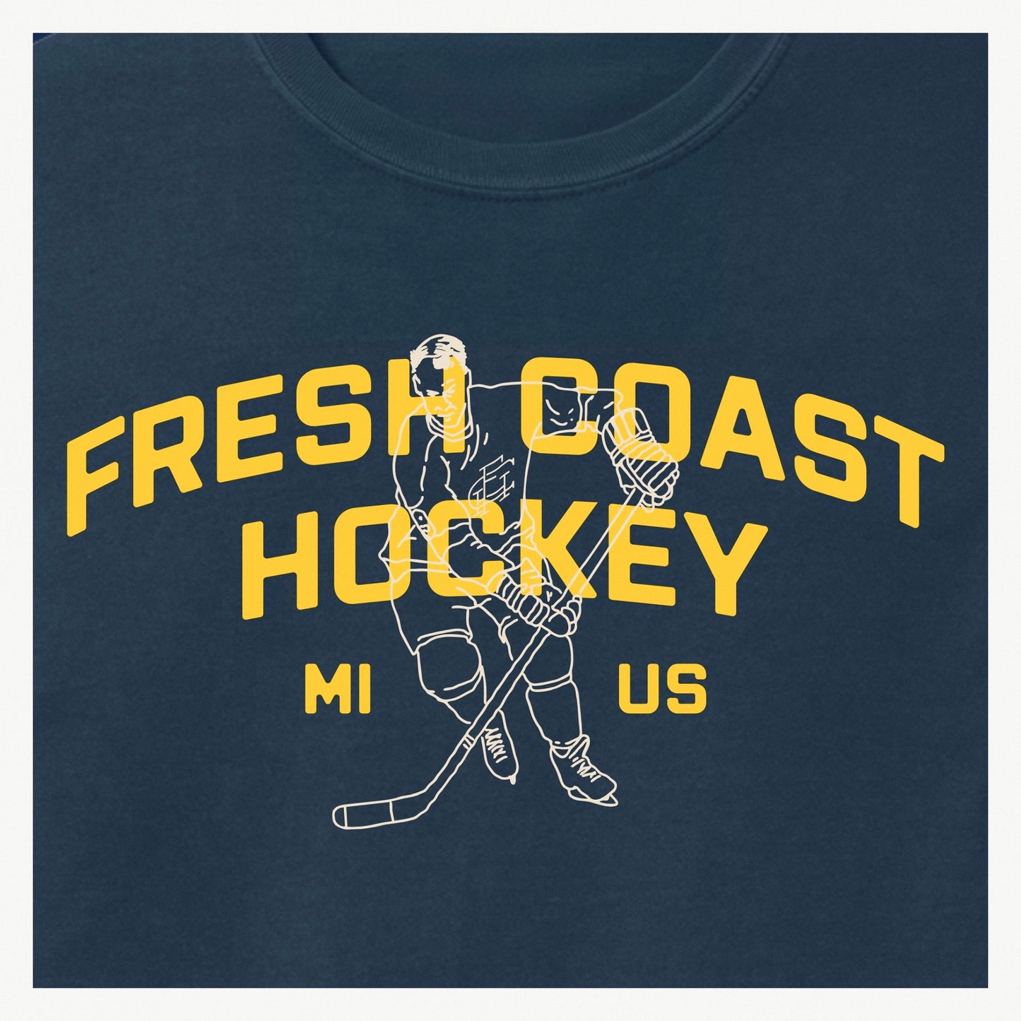 Campus Line: Maize & Blue Hockey Long Sleeve Tee