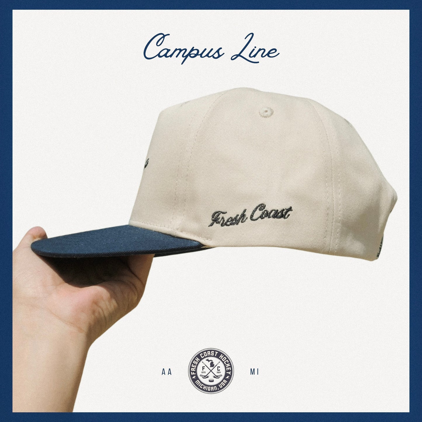 Campus Line: Maize & Blue Hockey Snapback