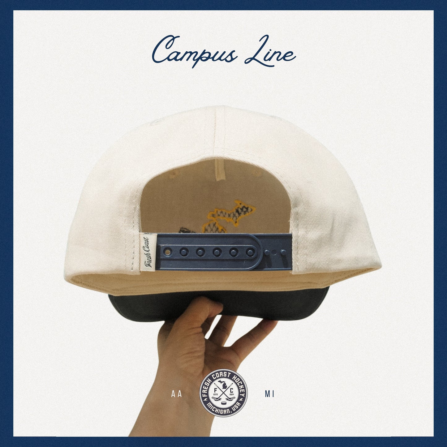 Campus Line: Maize & Blue Hockey Snapback