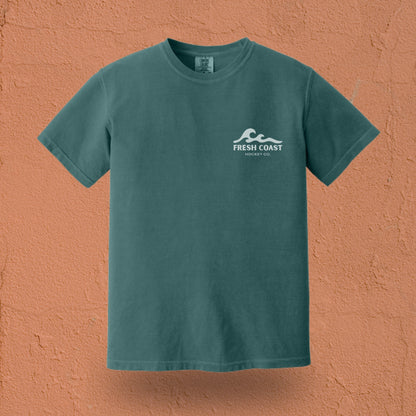 FRESH COAST HOCKEY CO. Coastline Drifter Short Sleeve T-Shirt: Emerald