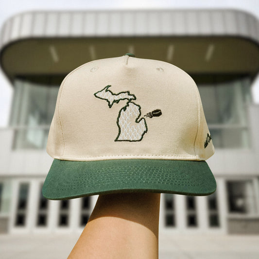 Campus Line: Green & White Hockey Snapback