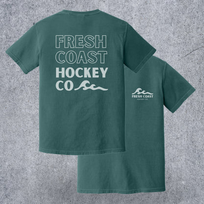 FRESH COAST HOCKEY CO. Coastline Drifter Short Sleeve T-Shirt: Emerald