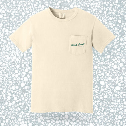 FRESH COAST HOCKEY CO. Always Fresh Heavyweight Pocket T-Shirt: Ivory
