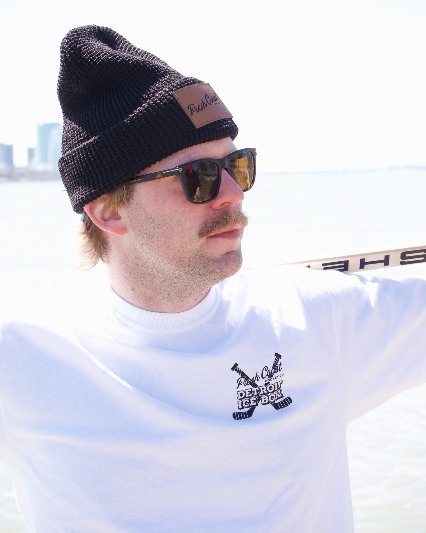 Belle Isle Pond Hockey: Detroit Ice Boiz x Fresh Coast Hockey Co. Heavyweight Tee