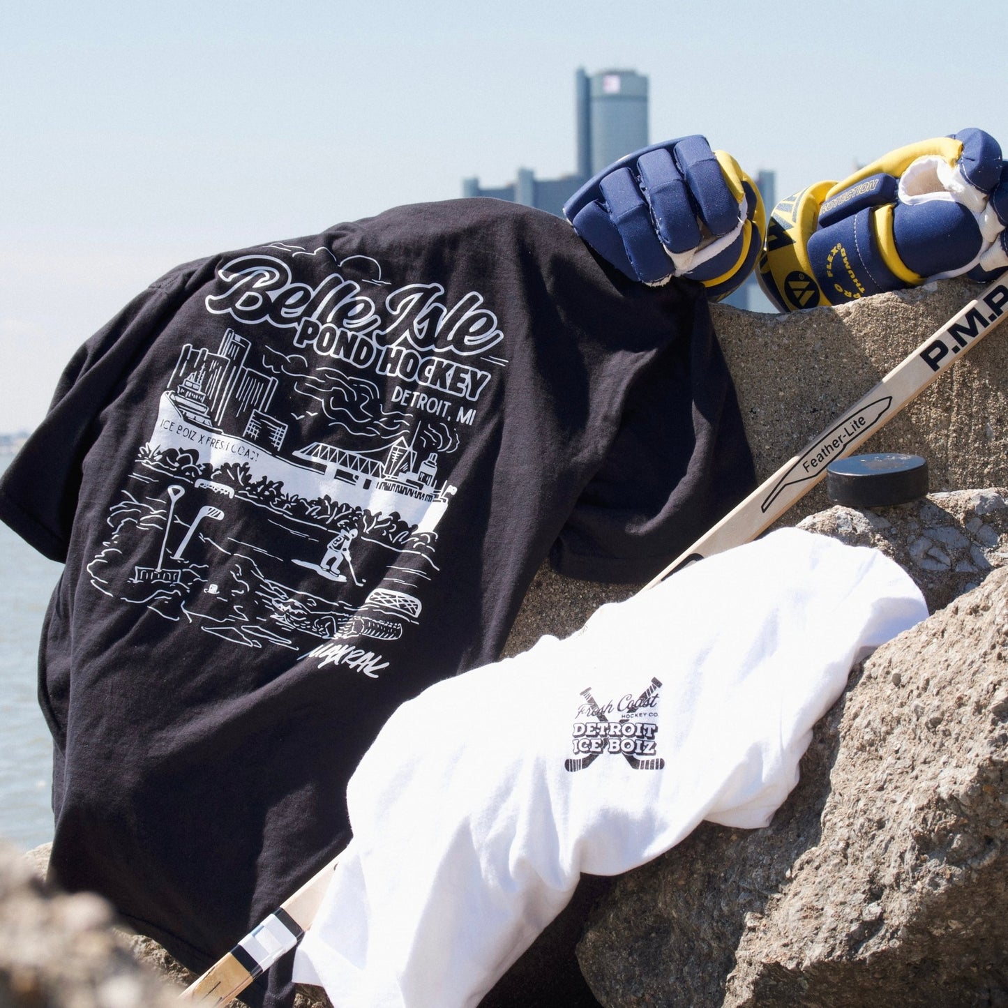 Belle Isle Pond Hockey: Detroit Ice Boiz x Fresh Coast Hockey Co. Heavyweight Tee