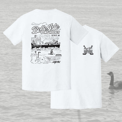 Belle Isle Pond Hockey: Detroit Ice Boiz x Fresh Coast Hockey Co. Heavyweight Tee