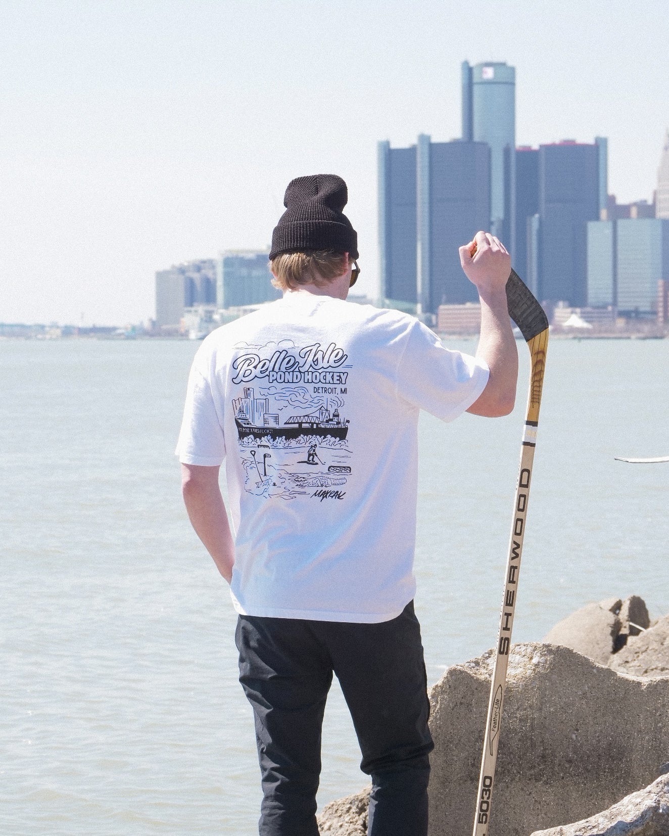 Belle Isle Pond Hockey: Detroit Ice Boiz x Fresh Coast Hockey Co. Heavyweight Tee