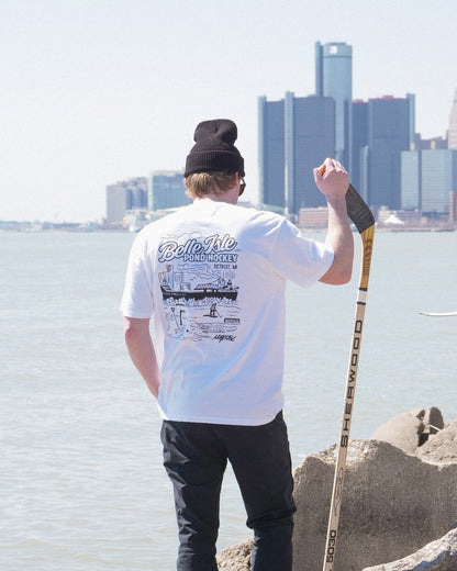 Belle Isle Pond Hockey: Detroit Ice Boiz x Fresh Coast Hockey Co. Heavyweight Tee