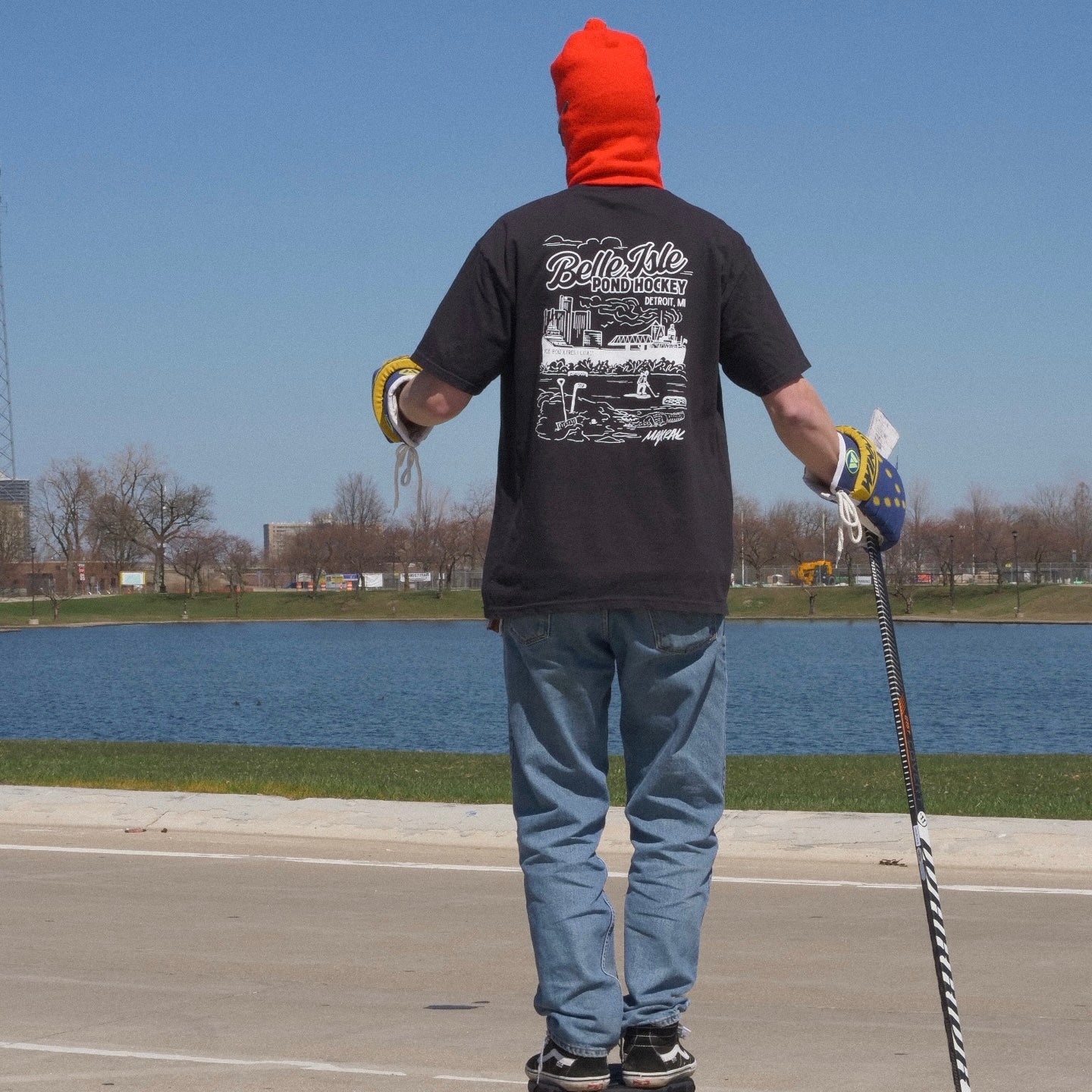 Belle Isle Pond Hockey: Detroit Ice Boiz x Fresh Coast Hockey Co. Heavyweight Tee