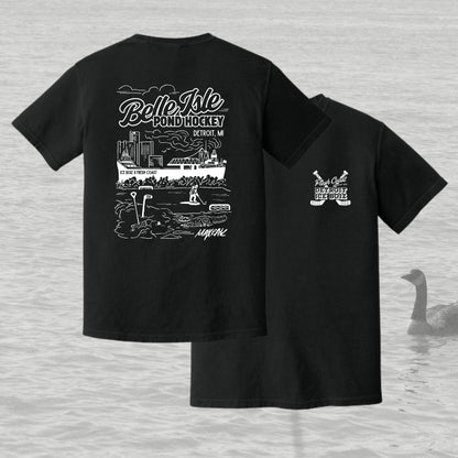 Belle Isle Pond Hockey: Detroit Ice Boiz x Fresh Coast Hockey Co. Heavyweight Tee
