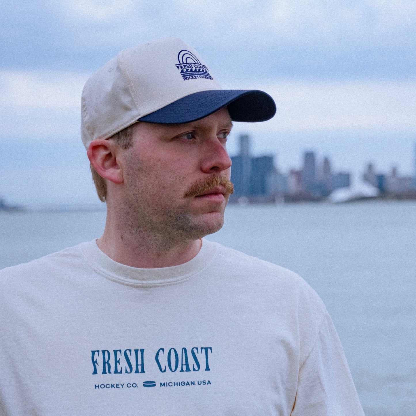 Coastline Heavyweight Short Sleeve T-Shirt: Ivory