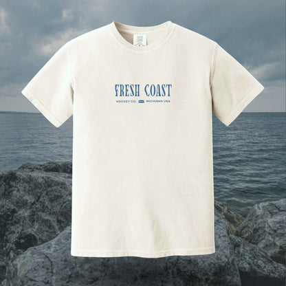 Coastline Heavyweight Short Sleeve T-Shirt: Ivory
