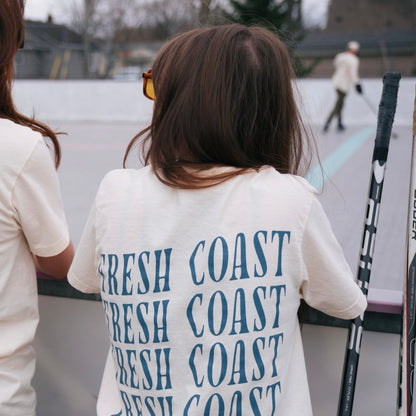 Coastline Heavyweight Short Sleeve T-Shirt: Ivory