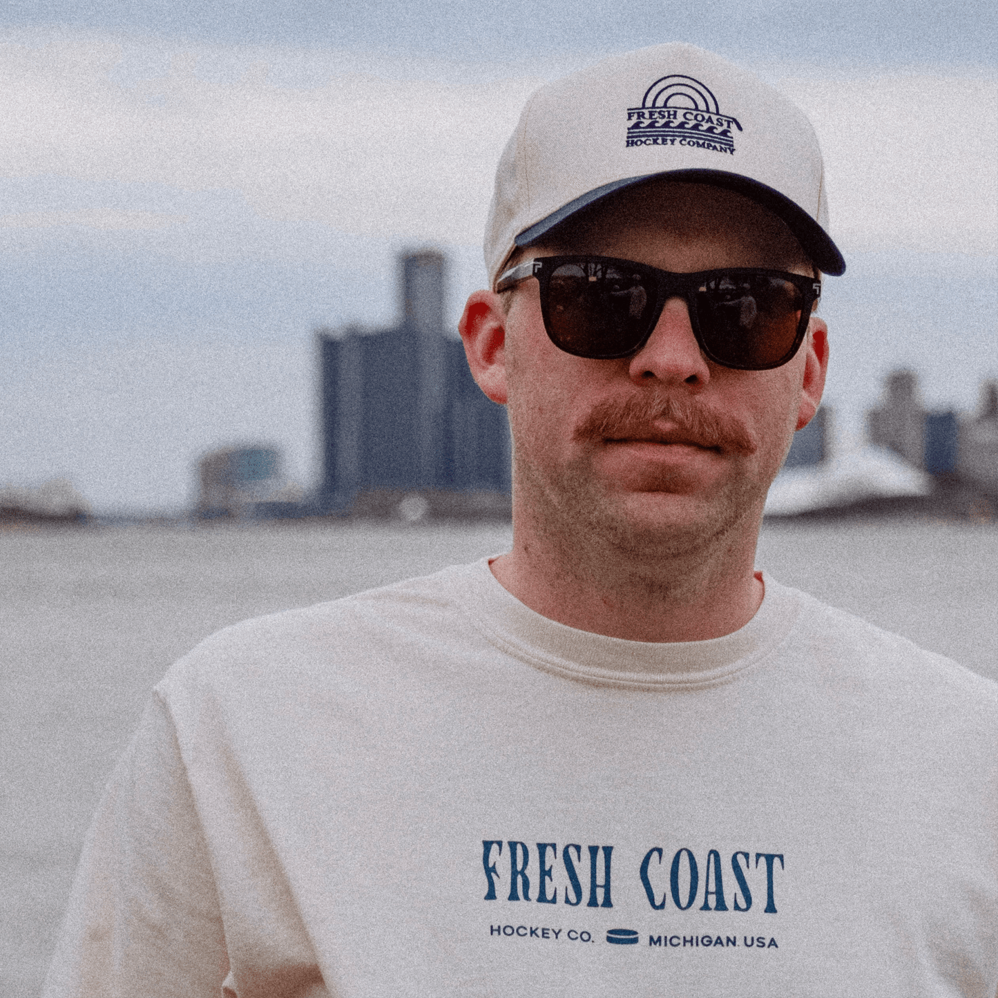 Coastline Heavyweight Short Sleeve T-Shirt: Ivory