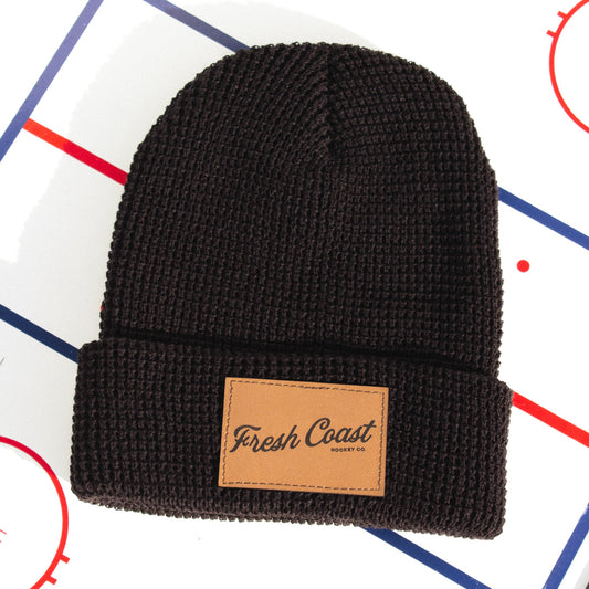 Fresh Coast Hockey Beanie: Black