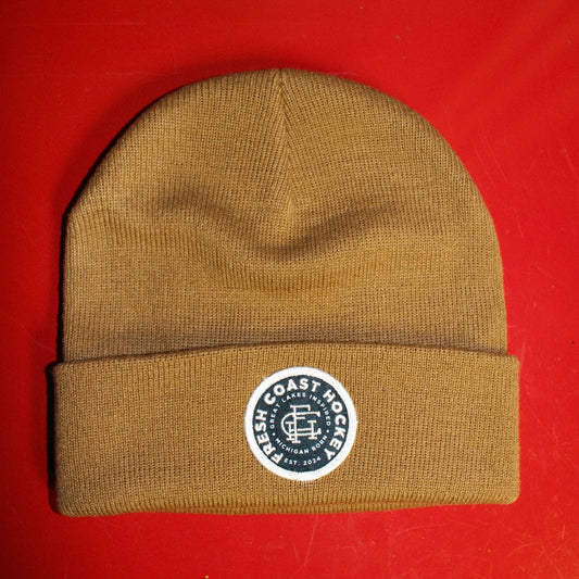 FRESH COAST HOCKEY CO. Beanie: Camel