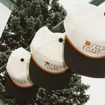 FRESH COAST HOCKEY CO. Harbor Snapback Hat: Natural / Black