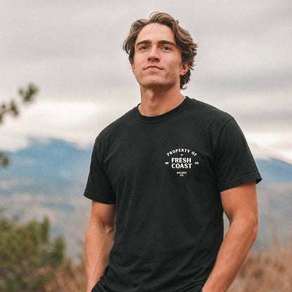 FRESH COAST HOCKEY CO. Pro-Line Heavyweight Short Sleeve T-Shirt: Black