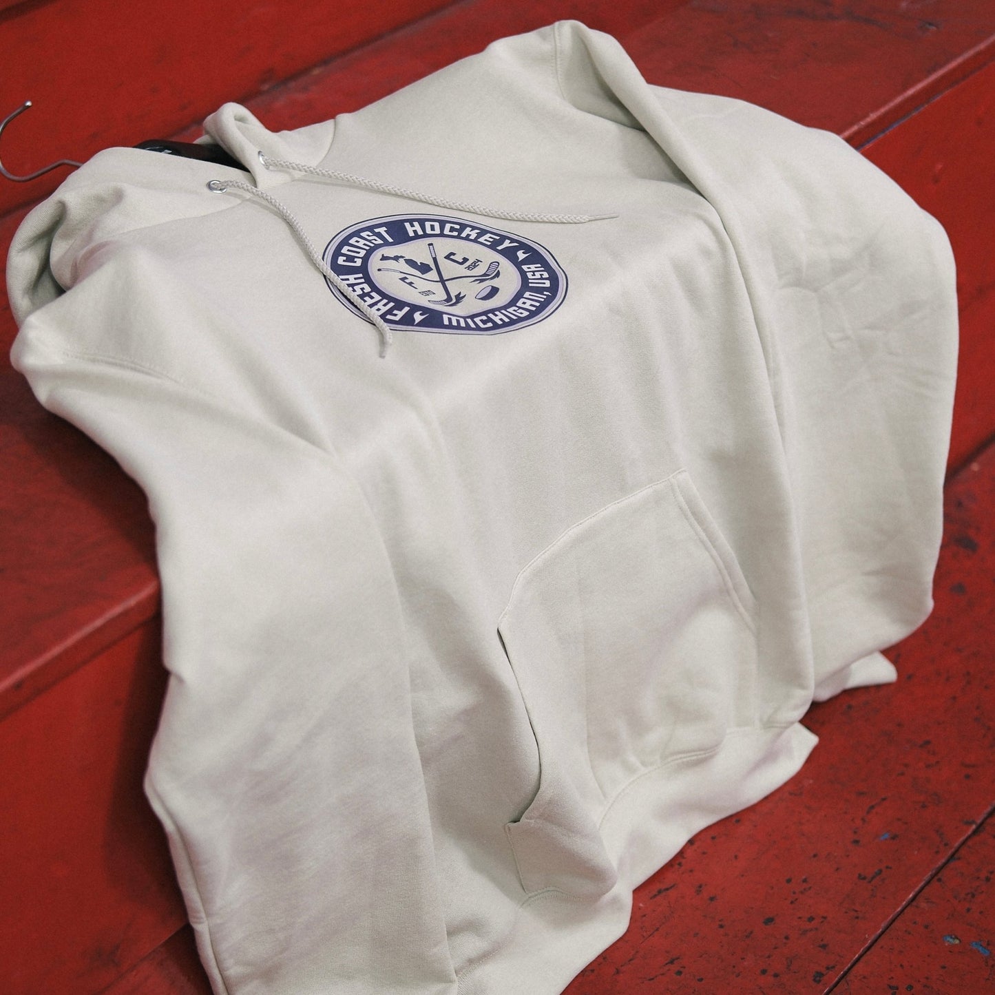 Fresh Coast Hockey Hoodie: Sand