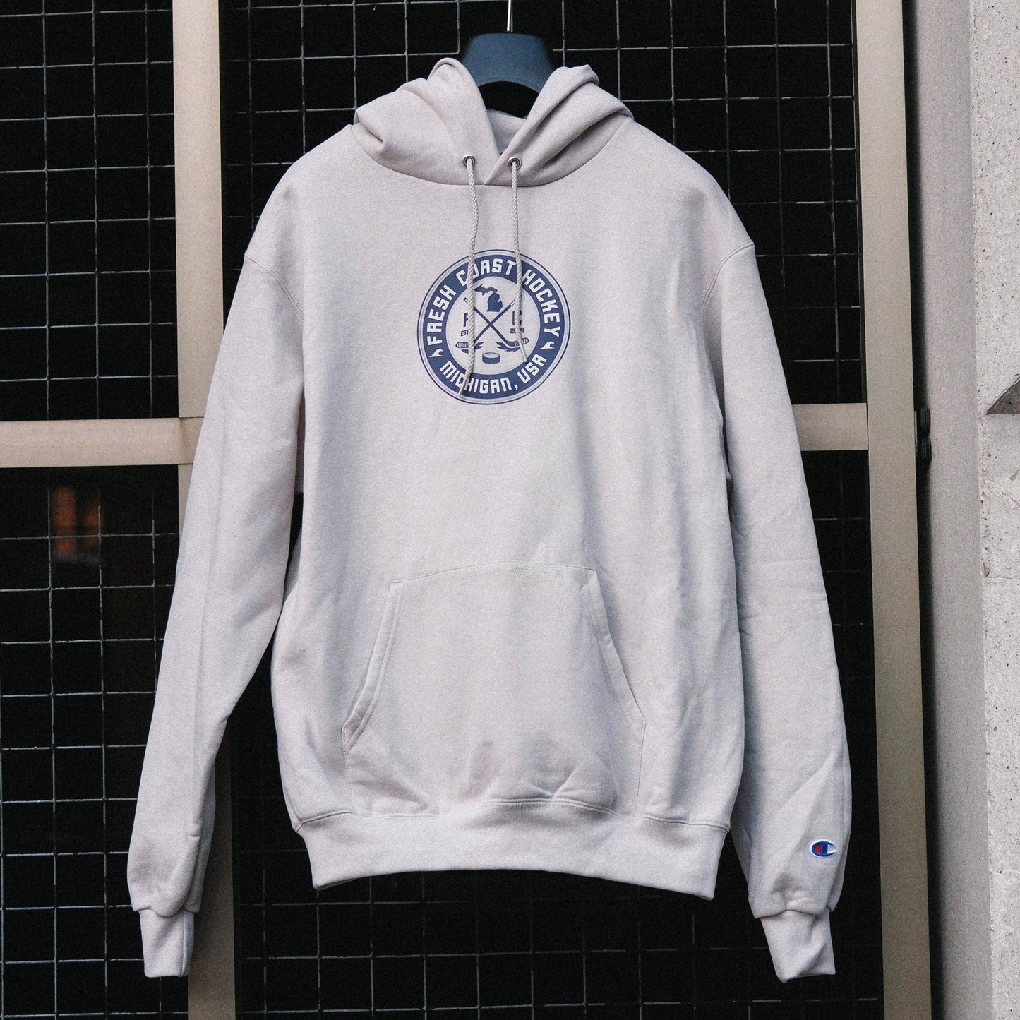 Fresh Coast Hockey Hoodie: Sand